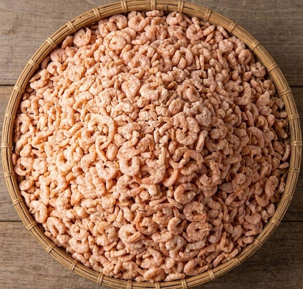 Dried pink shrimp